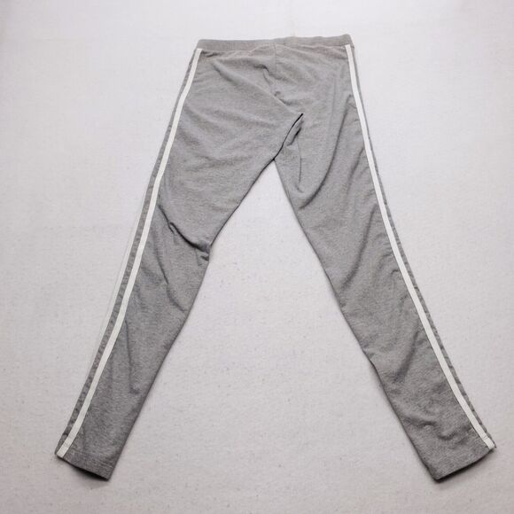 Adidas Drawstring Athletic Running Workout Track Pants Womens Size S Gray White - Picture 7 of 8